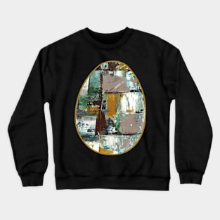 Art Acrylic artwork abstract Easter Egg Crewneck Sweatshirt